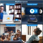 UNITEK HARİCİ DVD-RW USB TYPE-C/A 5in1 DOCK (T1037A) - Görsel 4