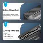 UNITEK HARİCİ DVD-RW USB TYPE-C/A 5in1 DOCK (T1037A) - Görsel 5