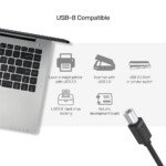 UNITEK USB-A TO USB-B YAZICI KABLO 2MT (Y-C4001GBK - Görsel 4