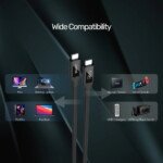 UNITEK USB4 THUNDERBOLT KABLO 0.8MT(C14100BK-0.8M) - Görsel 4