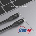UNITEK USB4 THUNDERBOLT KABLO 0.8MT(C14100BK-0.8M) - Görsel 11