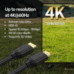 UNITEK HDMI2.0 KABLO 20MT 4K&60Hz (C11079BK-20M) - Görsel 3