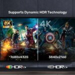 UNITEK HDMI2.1 KABLO 1MT 8K&60Hz (C11086GY-1M) - Görsel 5