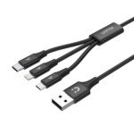 UNITEK USB-A 3in1 HIZLI ŞARJ 1.2MT 2.4A (C14049BK)