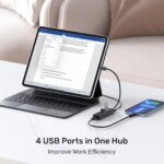 UNITEK TYPE-C TO 4 PORT USB 3.0 + TYPE-C (Y-3089Z) - Görsel 7