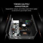 JAMES DONKEY JDP650 APFC 12CM 80+ BRONZE 650W PSU - Görsel 5