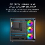 JAMES DONKEY STARK S800 4X ARGB BLACK KASA 750W - Görsel 7