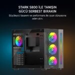 JAMES DONKEY STARK S800 4X ARGB GAMING KASA 650W - Görsel 2