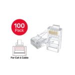 UNITEK CAT6 RJ45 MODULER 100'LÜ KONNEKTÖR (Y-OT19TP) - Görsel 5