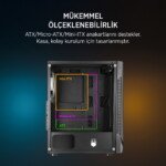 JAMES DONKEY HELIX H800 4XRBW ATX 650W GAMING KASA - Görsel 3