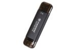 Transcend ESD310 Portable 256GB Siyah SSD USB Type-A, Type-C (TS256GESD310C) - Görsel 2