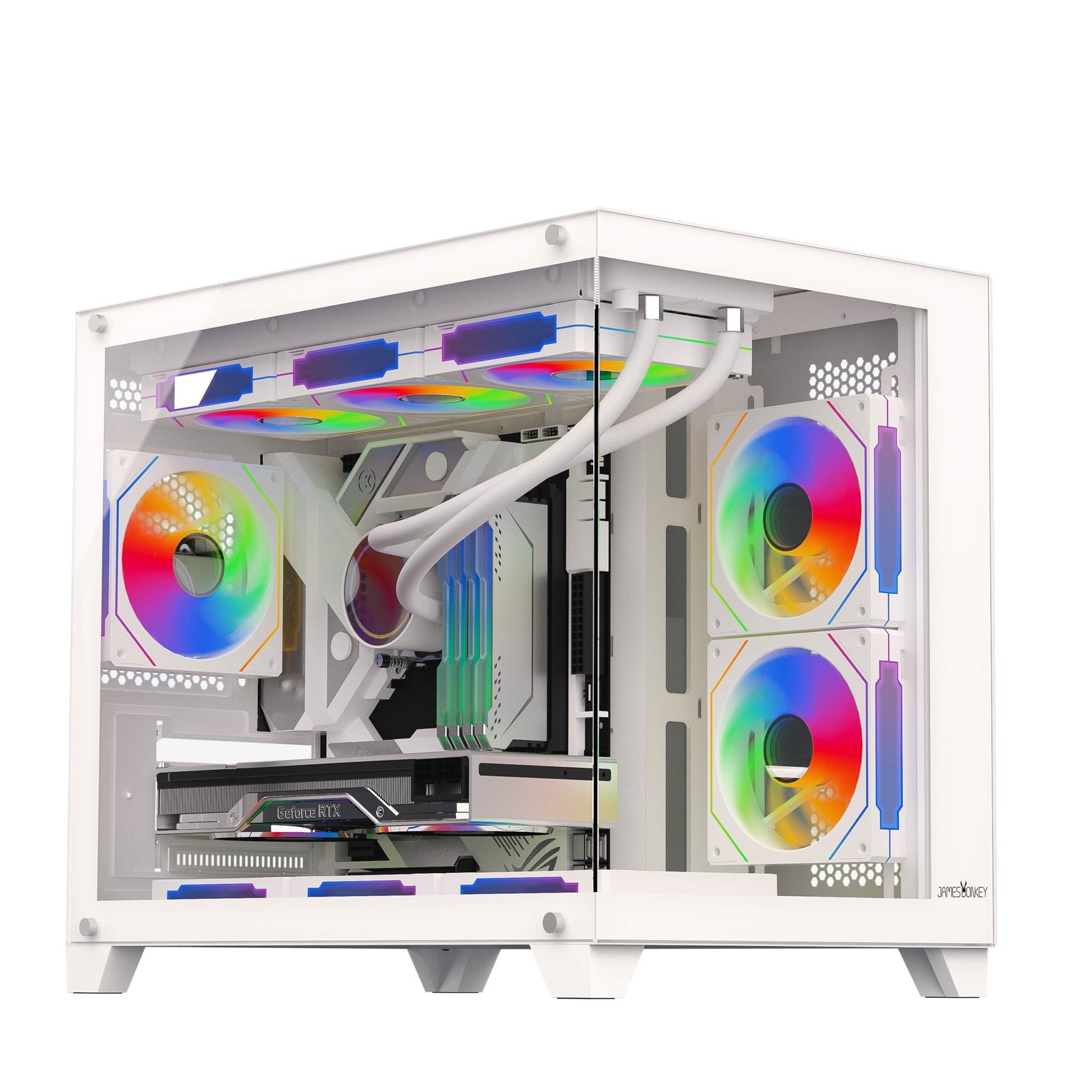 6909b9e48aa1a9.10113481_pjmklnohqgife JAMES DONKEY STARK S700 650W BEYAZ GAMING KASA - Görsel 1