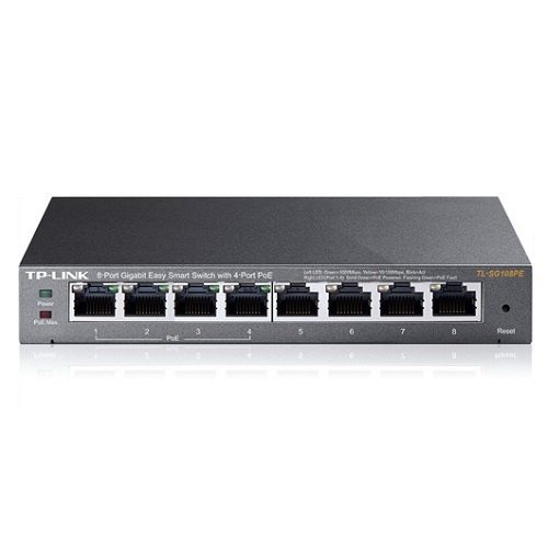 74954 TP-LINK TL-SG108PE 8PORT 10/100/1000 YÖNETİLEBİLİR POE SWITCH - Görsel 1