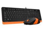 A4 TECH F1010 Q USB TURUNCU MM KLAVYE+OPTİK MOUSE - Görsel 2
