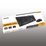 A4 TECH KR-9276 Q USB STANDART KLAVYE+OPTİK MOUSE - Görsel 2