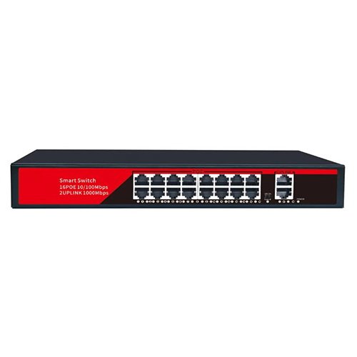ezcool-ez-16psf-16-2-port-poe-switch-ag-urunleri-switch-195851 EZCOOL EZ-16PSF 16 PORT 16xFE+2xGE GİGABİT POE SWİTCH 240W - Görsel 1