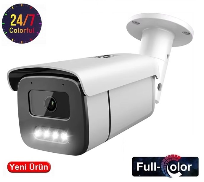ezcool-ez-5050hd-5mp-3-6mm-full-color-ahd-bullet-ip-ahd-kamera-212089 EZCOOL EZ-5050HD 5MP 3.6MM FULL COLOR AHD BULLET KAMERA - Görsel 1