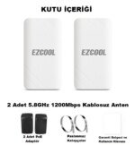 EZCOOL EZ-W580AN DIŞ ORTAM (5.8GHz 1200Mbps 1KM) ACCESS POİNT - Görsel 2