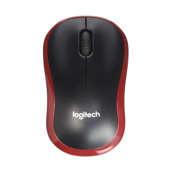 logitech-m185-kirmizi-910-002237-mouse-mouselar-101283 LOGITECH M185 NANO MOUSE KABLSZ BLACK/RED 910-002237 - Görsel 1