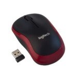 LOGITECH M185 NANO MOUSE KABLSZ BLACK/RED 910-002237 - Görsel 2