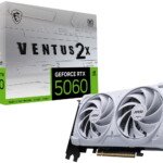 MSI GEFORCE RTX 5060 8G VENTUS 2X OC WHITE GDDR7 128B DX12 PCIE 5.0 X16 (3XDP 1XHDMI)