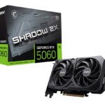 MSI VGA GEFORCE RTX 5060 TI 8G SHADOW 2X OC PLUS RTX5060 TI 8GB GDDR7 128B DX12 PCIE 5.0 X16 (3XDP 1XHDMI)