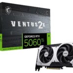 MSI GEFORCE RTX 5060 TI 8G VENTUS 2X OC PLUS 8GB GDDR7 128B DX12 PCIE 5.0 X16 (3XDP 1XHDMI)