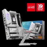 MSI MPG B850 EDGE TI WIFI AM5 DDR5 8400MHZ(OC) HDMI 4x M.2 USB 10Gbs 5G LAN WI-FI 7 ATX - Görsel 3