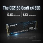 PNY CS2150 2TB  10200/8500 NVMe PCIe Gen5x4 M.2 SSD (M280CS2150-2TB-TB) - Görsel 6