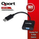 QPORT Q-DP-VGA DP TO VGA ÇEVİRİCİ - Görsel 2
