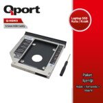 QPORT Q-HDK9 2.5" HDD/SSD UYUMLU CEVIRICI 9.5" OPTIK SATA KIZAK