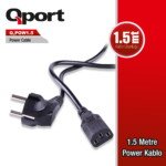 QPORT Q-POW1.5 1.5 METRE PC POWER KABLOSU - Görsel 2