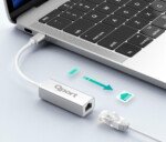 QPORT Q-TR45 TYPE-C TO RJ45 ETHERNET CEVIRICI - Görsel 2