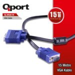 QPORT Q-VGA15 15 PİN VGA KABLO 15 MT - Görsel 2