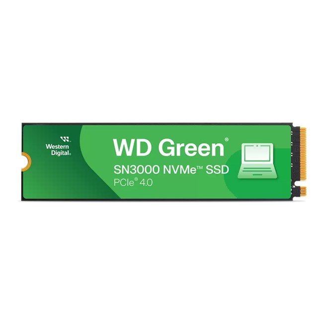wd-2tb-wd-green-m-2-nvme-sn3000-wds200t4g0e-ssd-hard-diskler-ssd-215724 2TB WD GREEN M.2 NVMe SN3000 5000/4200MB/s WDS200T4G0E SSD - Görsel 1